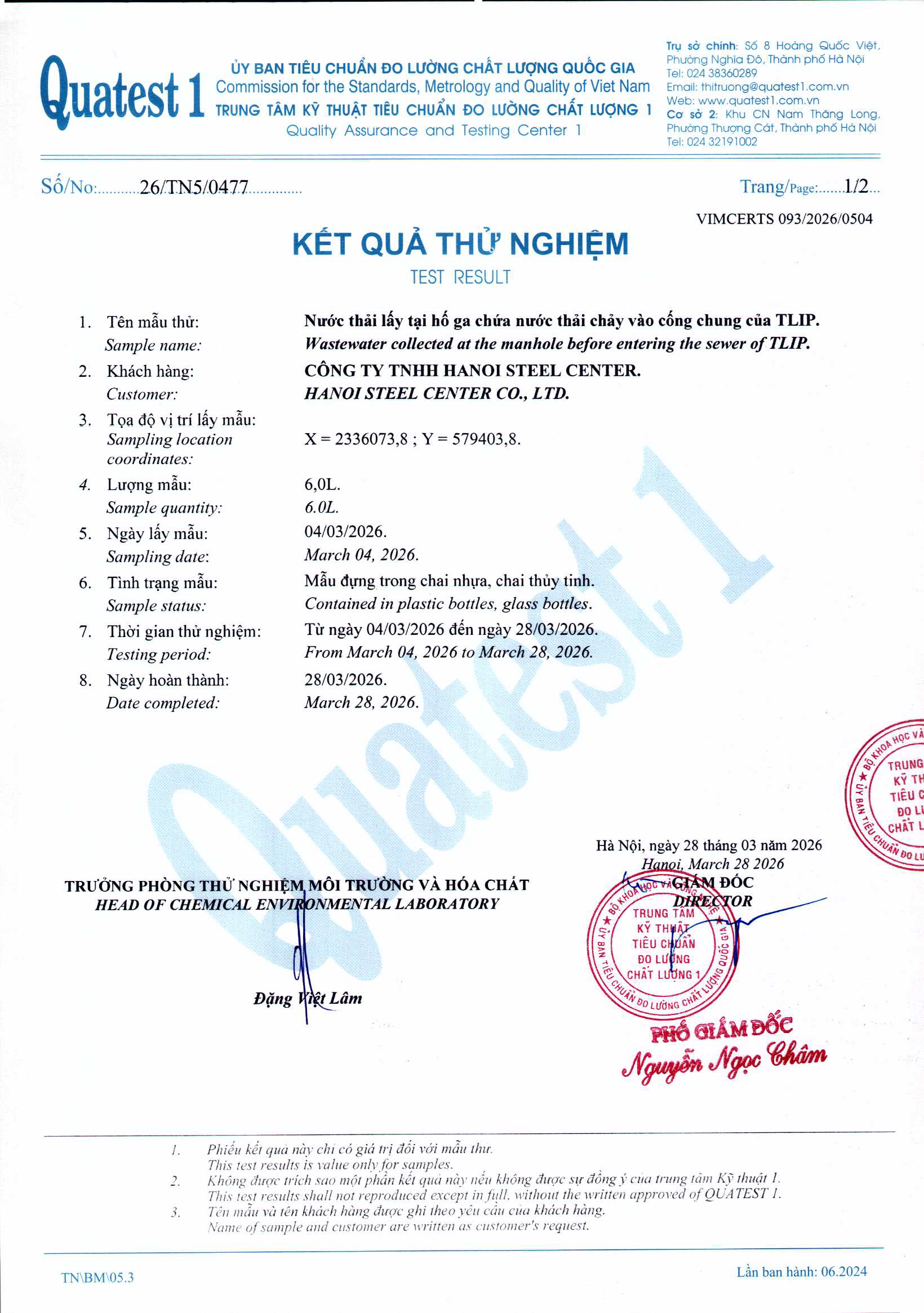 Môi trường tháng 3.2026